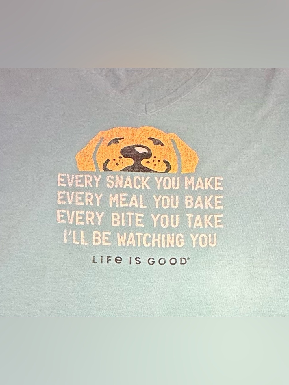 Life Is Good Women’s I’ll Be Watching You Crusher V-Neck Tee; Sz. S - Picture 3 of 8
